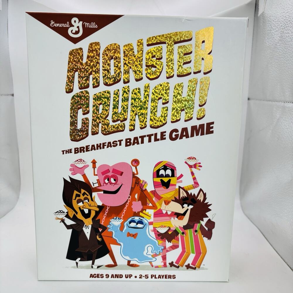 General Mills Monster Crunch! The Breakfast Game Universal Monsters Complete New